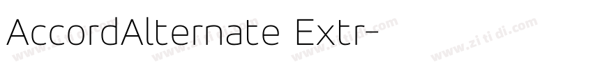 AccordAlternate Extr字体转换